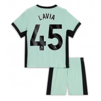 Chelsea Romeo Lavia #45 Kolmas Peliasu Lasten 2023-24 Lyhythihainen (+ Lyhyet housut)